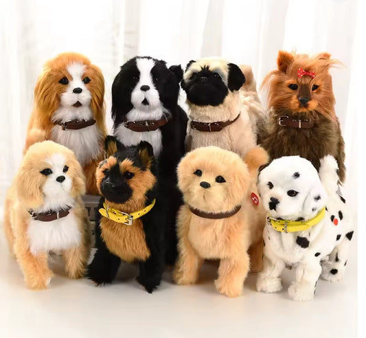 Simulation Robot Dog Electronic Pet Sound Control Walking Nodding Music Touch Control Robot Animal Pet Children Toy Gifts