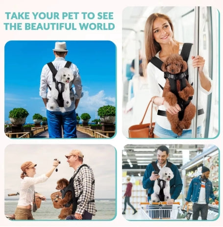 Dogs Carrier Backpack Thickened Sponge Pet Front Dog Carrier Backpacks Outdoor Portable