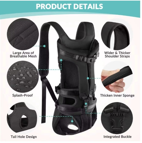 Dogs Carrier Backpack Thickened Sponge Pet Front Dog Carrier Backpacks Outdoor Portable