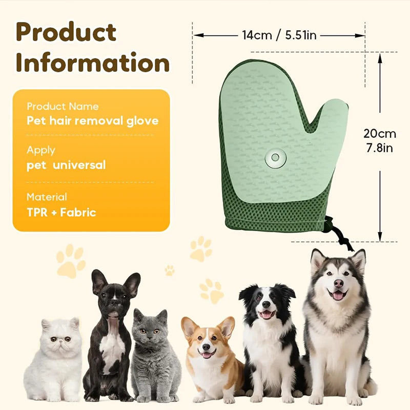 Pet Glove Cat Grooming Hair Deshedding Brush s Dog Comb for s Bath Remover Clean Massage For Animal