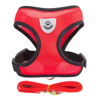 Cat Harness Vest Walking Lead Leash For Puppy Dogs Collar Polyester Adjustable