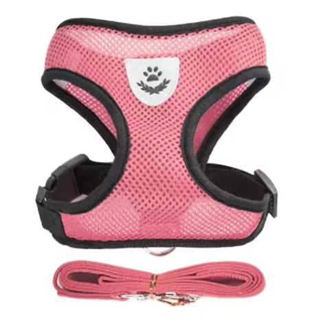 Cat Harness Vest Walking Lead Leash For Puppy Dogs Collar Polyester Adjustable