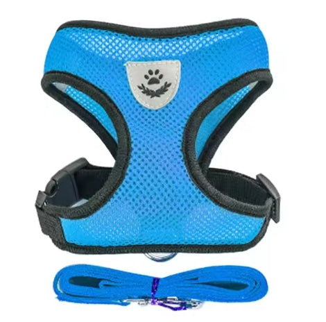 Cat Harness Vest Walking Lead Leash For Puppy Dogs Collar Polyester Adjustable