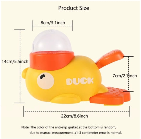 Duck-Shaped Interactive Cat Treat Dispenser Durable Plastic Training dog Toy