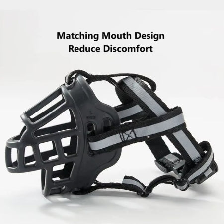 Dog Muzzle Anti-biting Chewing Mask Breathable Basket Dog Muzzle
