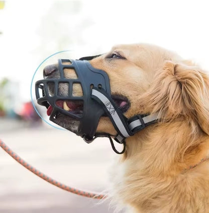 Dog Muzzle Anti-biting Chewing Mask Breathable Basket Dog Muzzle
