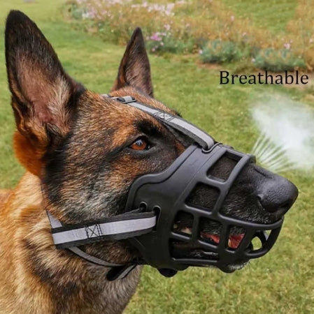 Dog Muzzle Anti-biting Chewing Mask Breathable Basket Dog Muzzle