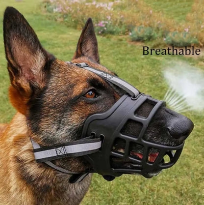 Dog Muzzle Anti-biting Chewing Mask Breathable Basket Dog Muzzle