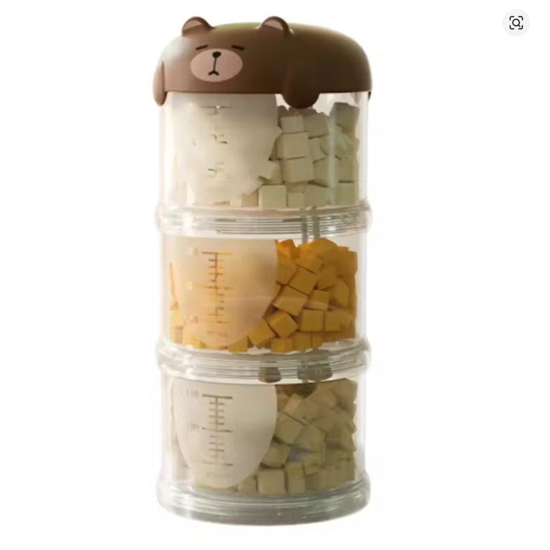 Portable Plastic Multi-Layer Moisture-Proof pet Snacks Storage Box