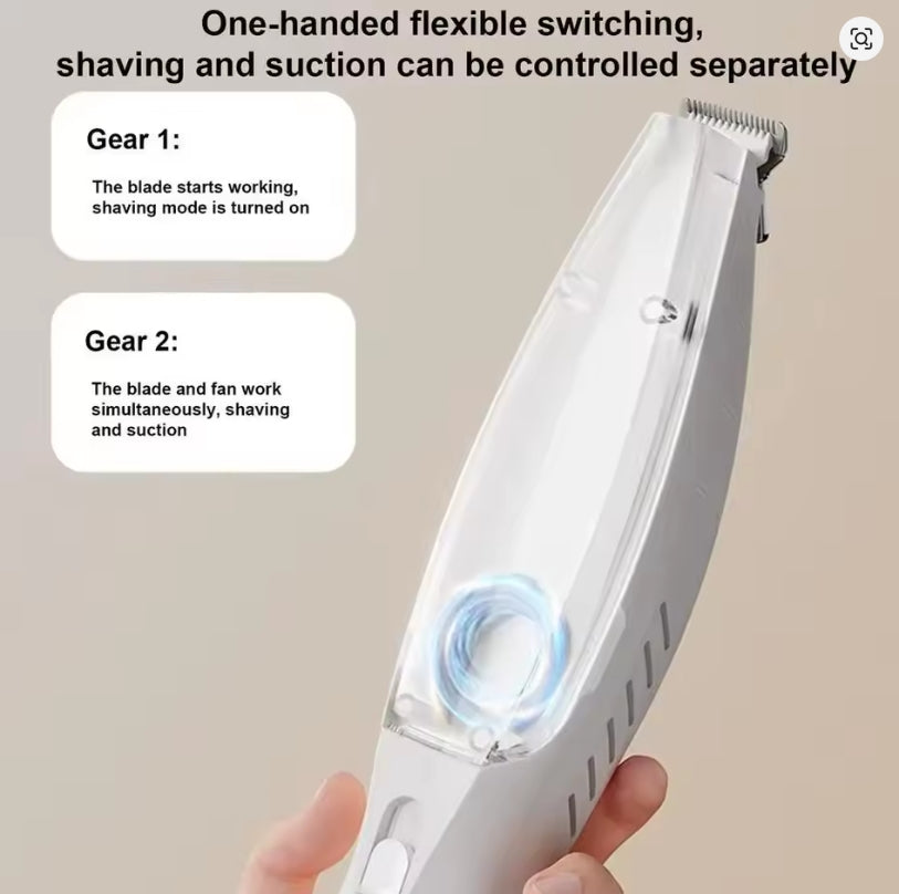 Vacuum Pet Paw Hair Clipper Low Noise 2 Modes Dog Grooming Trimmer