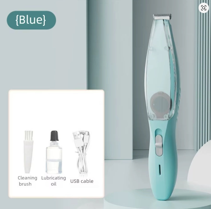 Vacuum Pet Paw Hair Clipper Low Noise 2 Modes Dog Grooming Trimmer