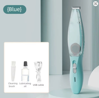 Vacuum Pet Paw Hair Clipper Low Noise 2 Modes Dog Grooming Trimmer